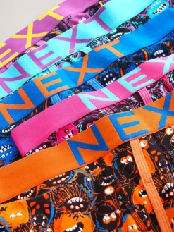 Online Next Black Bright Monster A-Front Boxers