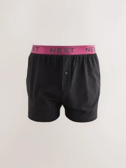 New Next Black Bright Waistband Loose Boxers