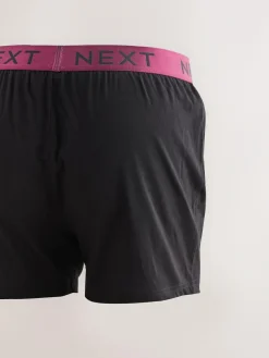New Next Black Bright Waistband Loose Boxers