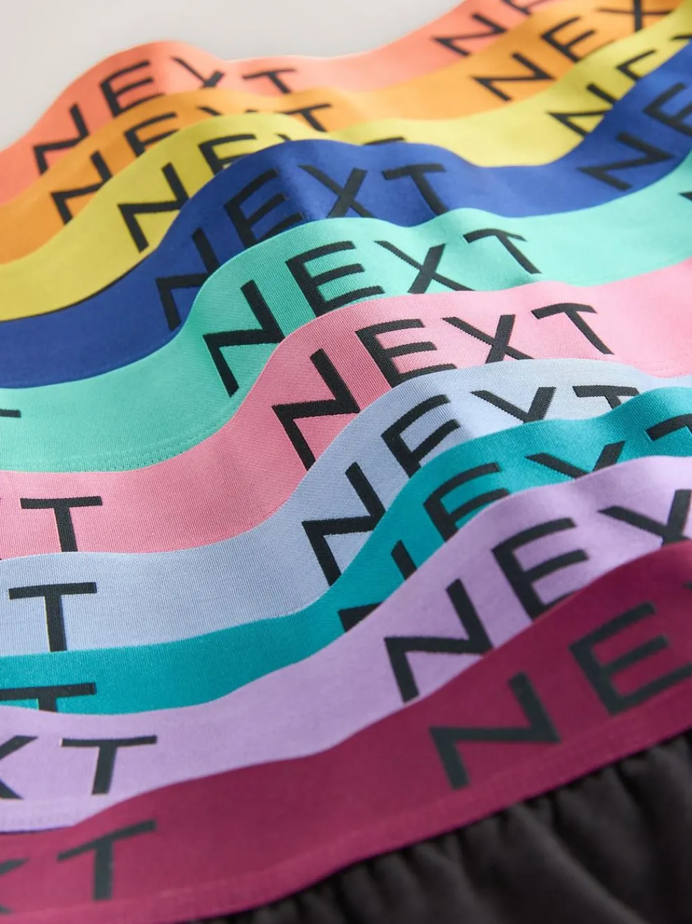 New Next Black Bright Waistband Loose Boxers