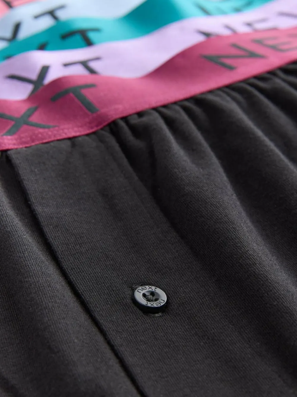 New Next Black Bright Waistband Loose Boxers