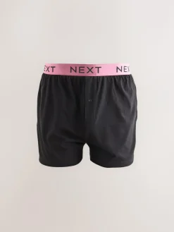 New Next Black Bright Waistband Loose Boxers