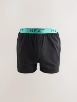 New Next Black Bright Waistband Loose Boxers