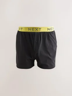 New Next Black Bright Waistband Loose Boxers