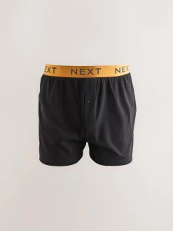 New Next Black Bright Waistband Loose Boxers
