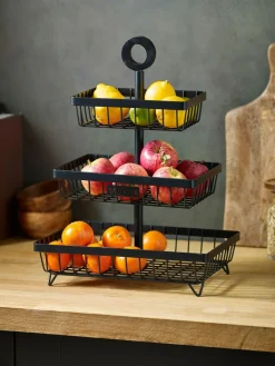 Clearance Next Black Bronx 3 Tier Fruit Basket