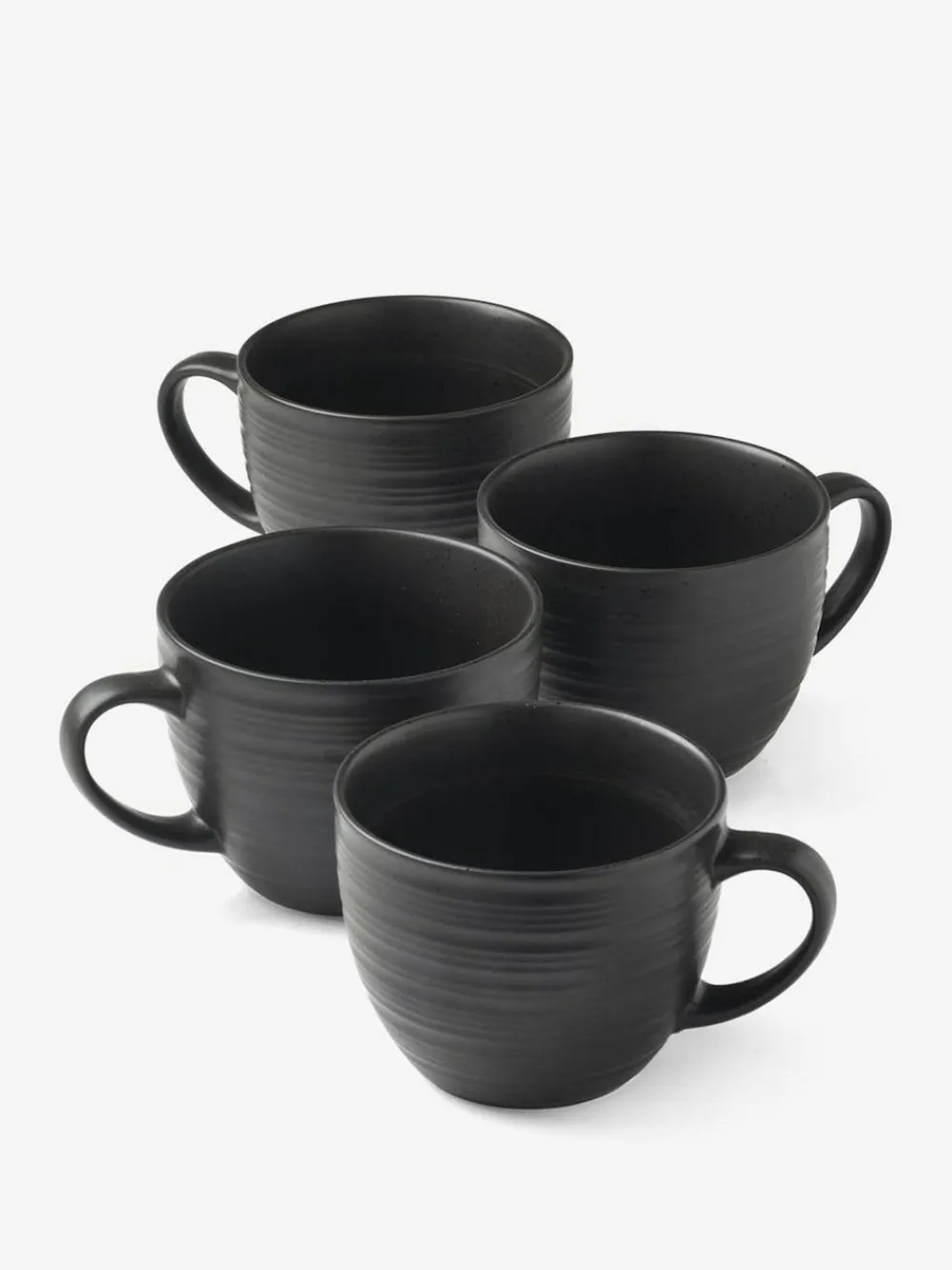 Outlet Next Black Bronx Set of 4 Cappuccino Mugs