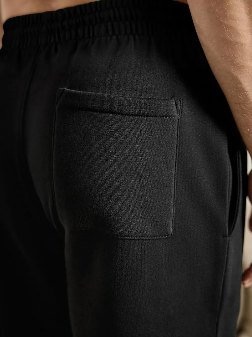 Next Black Brushback Heavyweight Open Joggers^ Loungewear|Nightwear