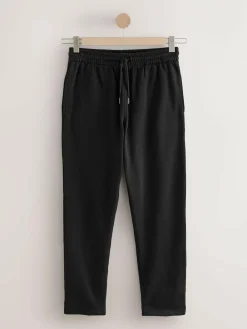 Next Black Brushback Heavyweight Open Joggers^ Loungewear|Nightwear