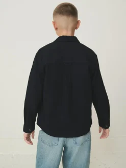 Sale Next Brushed Overshirt (3-16yrs) Black