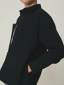 Sale Next Brushed Overshirt (3-16yrs) Black