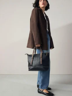 Next Buckle Hand Held Bag Black