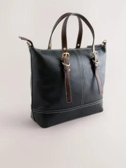 Next Buckle Hand Held Bag Black