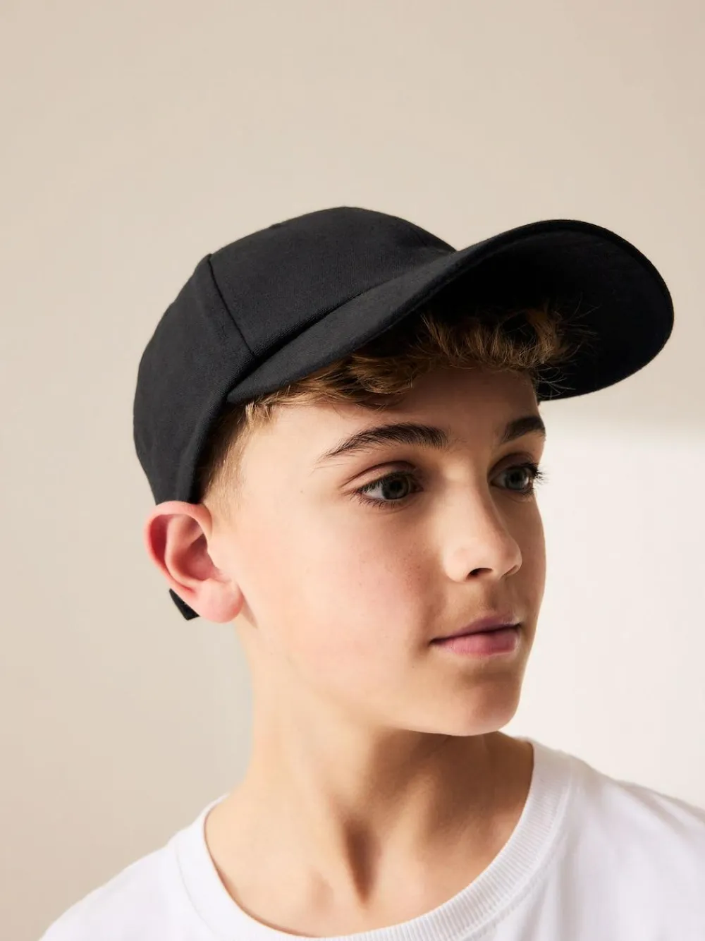 Online Next Canvas 100% Cotton Cap 1-16 years (3mths-16yrs) Black