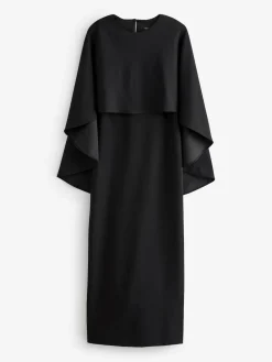 Sale Next Black Cape Maxi Dress