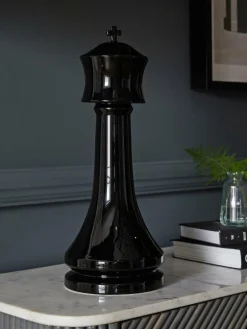 Outlet Next Black Ceramic King Chess Piece Ornament