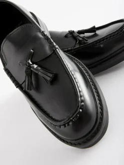 Outlet Next Chunky Tassel Loafers Black