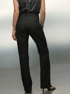 Clearance Next Coated Bootcut Jeans Black