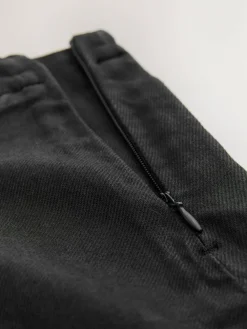 Next Black Coated Denim Mini Skirt^Women Skirts