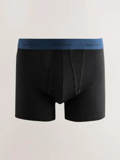 Next Black Comfort Soft 4 pack Signature A-Fronts Boxers^ Underwear|Underwear
