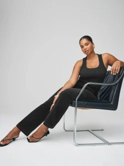 Discount Next Corduroy Bootcut Hourglass Trousers Black