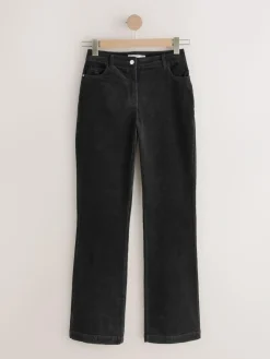 Discount Next Corduroy Bootcut Hourglass Trousers Black