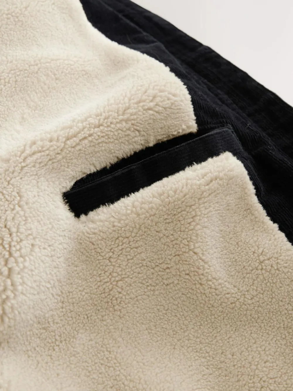 Discount Next Corduroy Borg Lined Jacket Black