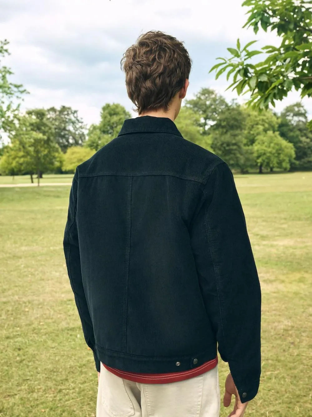 Discount Next Corduroy Borg Lined Jacket Black