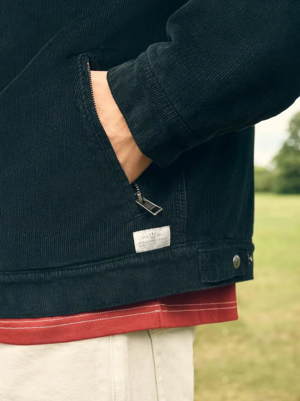 Discount Next Corduroy Borg Lined Jacket Black