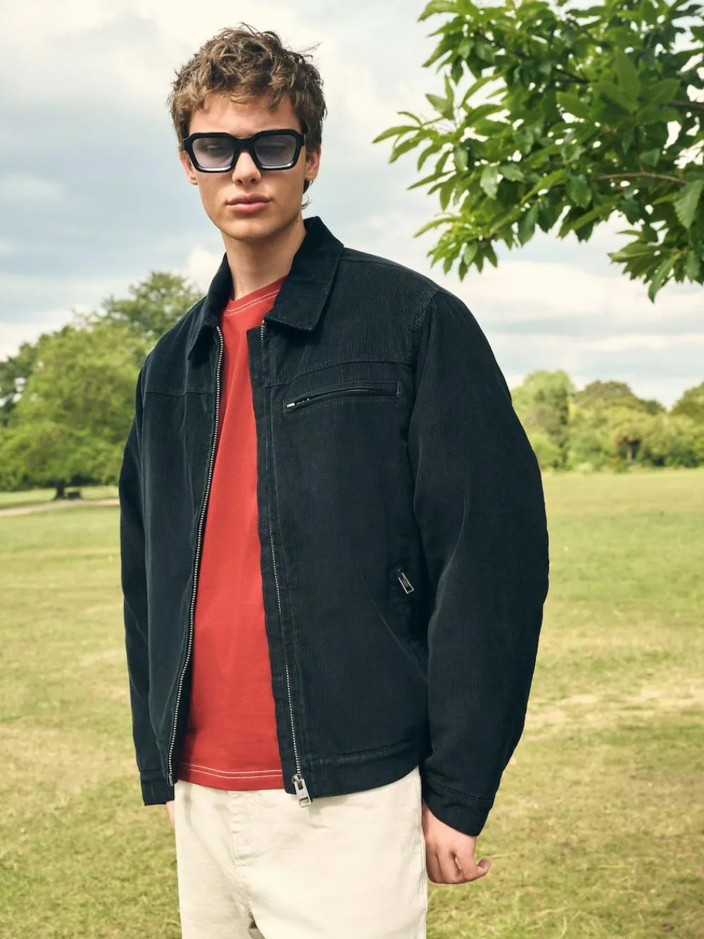 Discount Next Corduroy Borg Lined Jacket Black