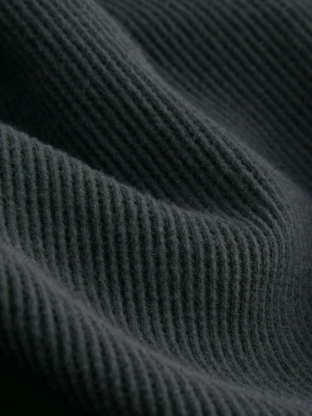 Next Black Cosy Waffle Long Sleeve Pyjamas^Women Nightwear|Pyjamas