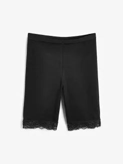 Next Cotton Blend Anti-Chafe Shorts 2 Pack Black