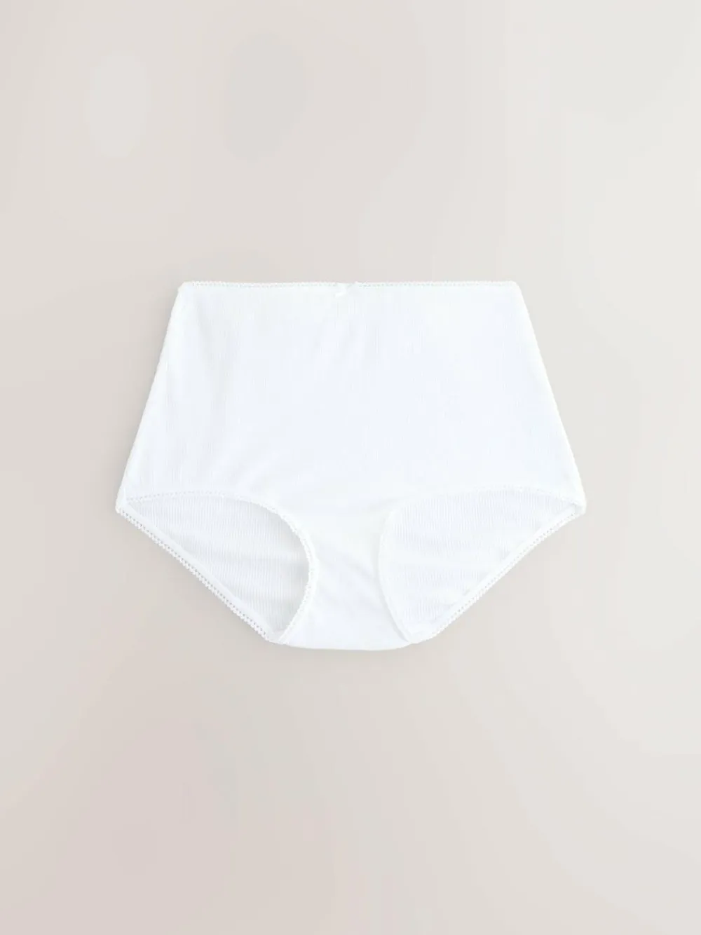 Next Black Cotton Rib Knickers 7 Pack^Women Panties