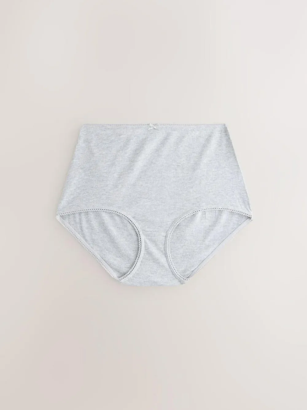 Next Black Cotton Rib Knickers 7 Pack^Women Panties