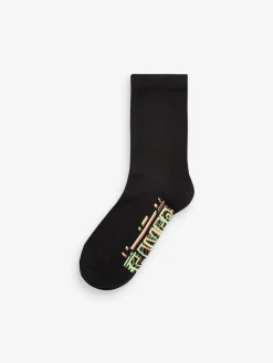 Outlet Next Black Cotton Rich Socks 7 Pack