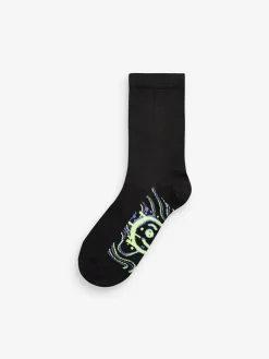 Outlet Next Black Cotton Rich Socks 7 Pack