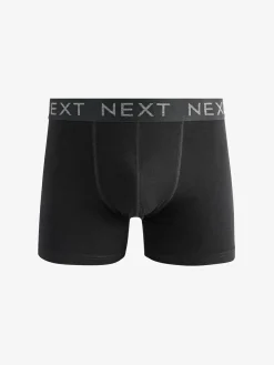 Discount Next Black Cotton Rich Trunk Boxers 10 Pack