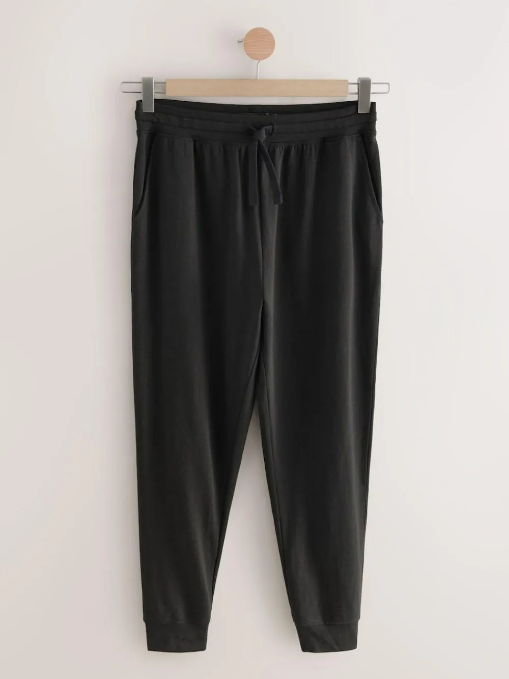 Next Cuffed Loopback Soft Touch Cuffed Joggers Black