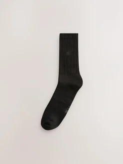 New Next Cushioned Sole Sports Socks 10 Pack Black