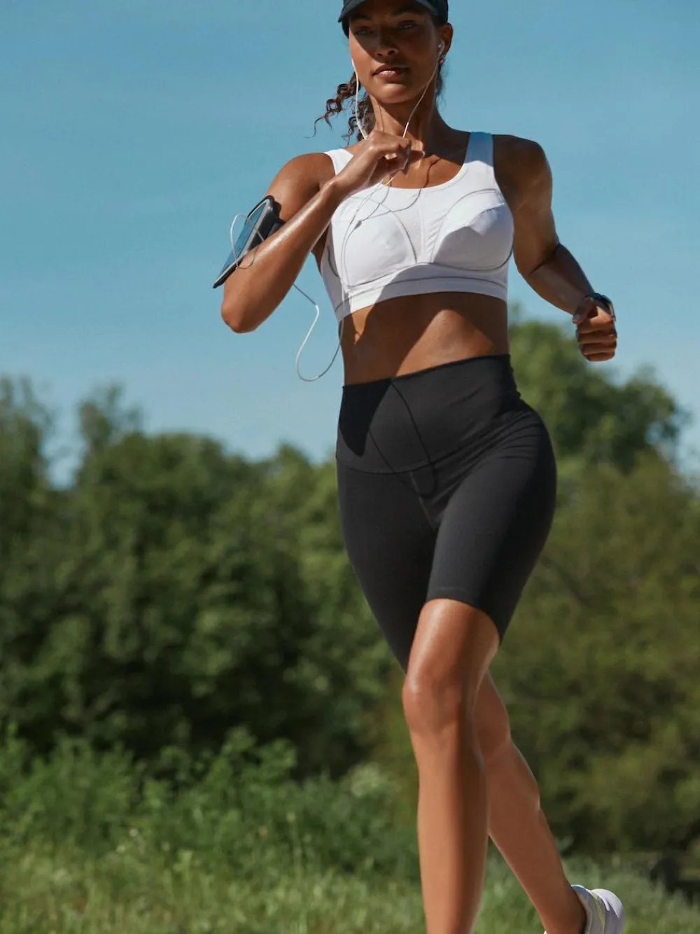 Next Black Cycle Sports Dry Tech Tummy Control Shorts^Women Shorts