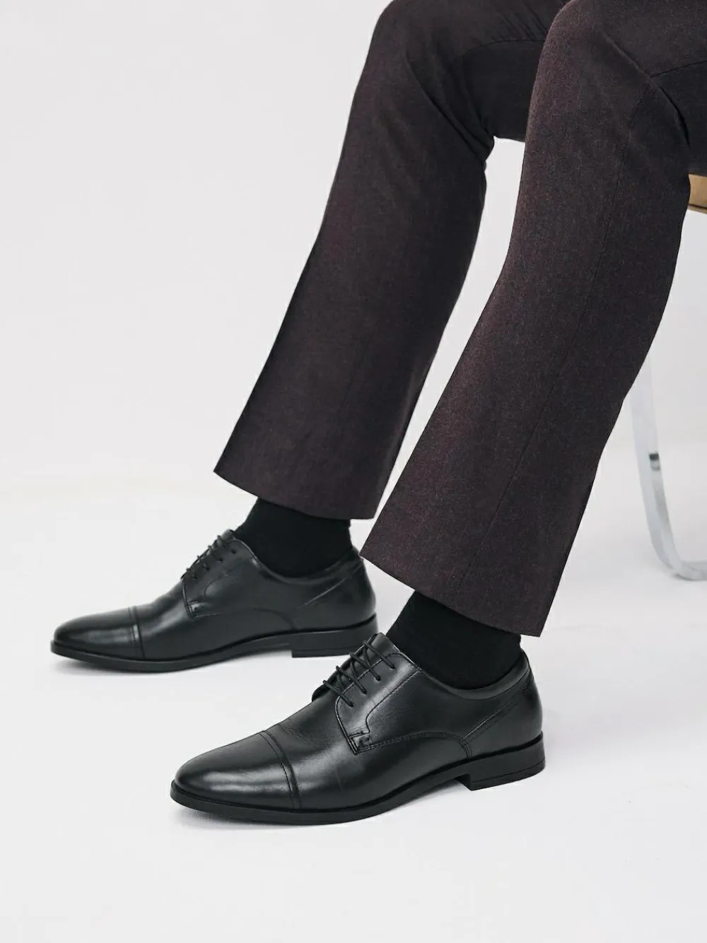 Online Next Derby Toe Cap Shoes Black