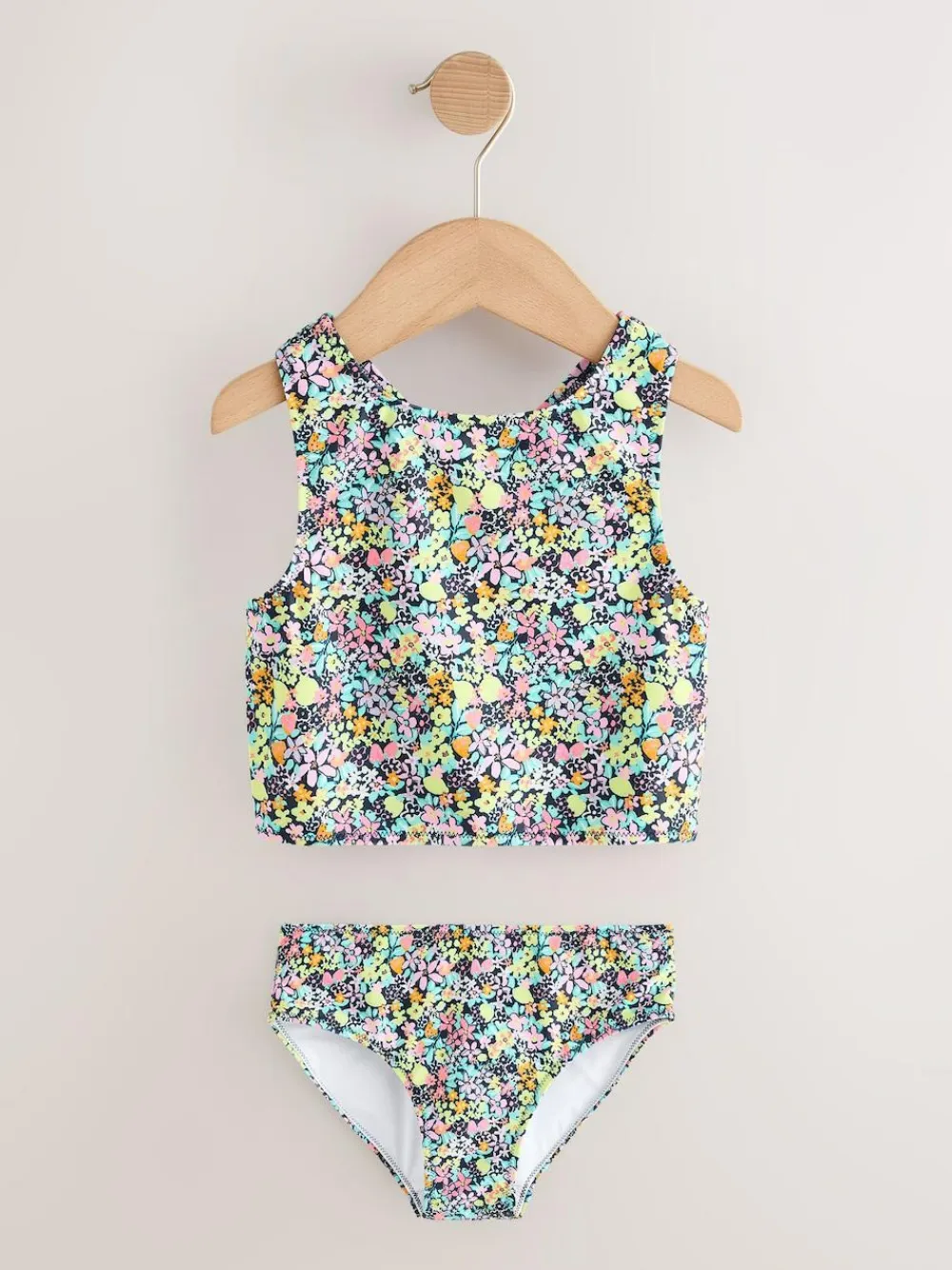 Next Sunsafe Rash Vest Bikini And Scrunchie Swim Set (3-16yrs)^ Swimwear