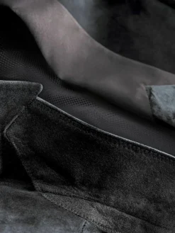 Outlet Next Black Double Breasted Slim Fit Velvet Blazer