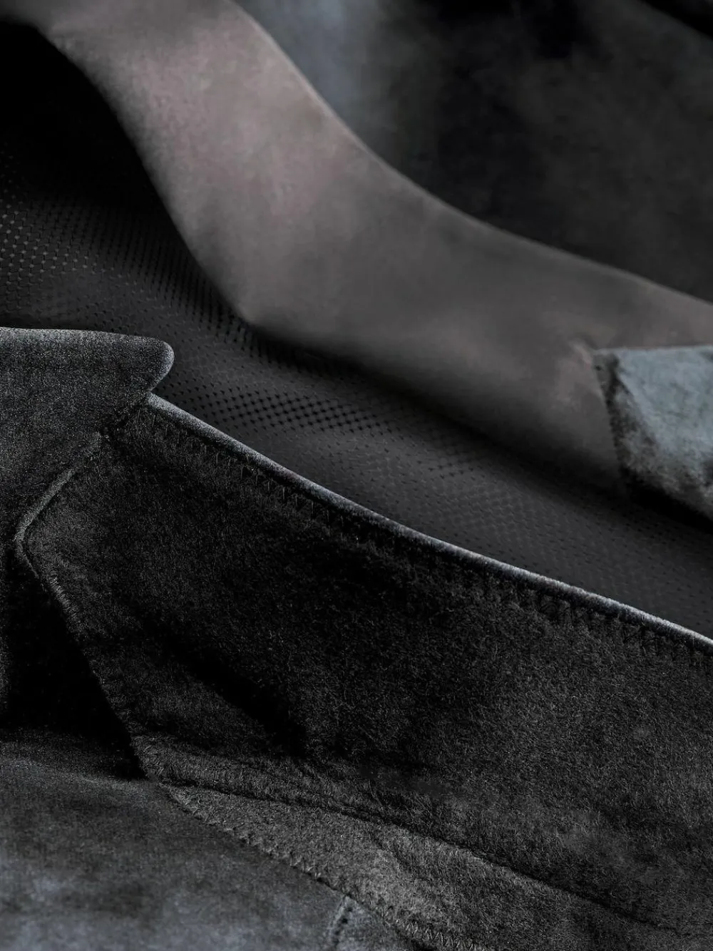 Outlet Next Black Double Breasted Slim Fit Velvet Blazer