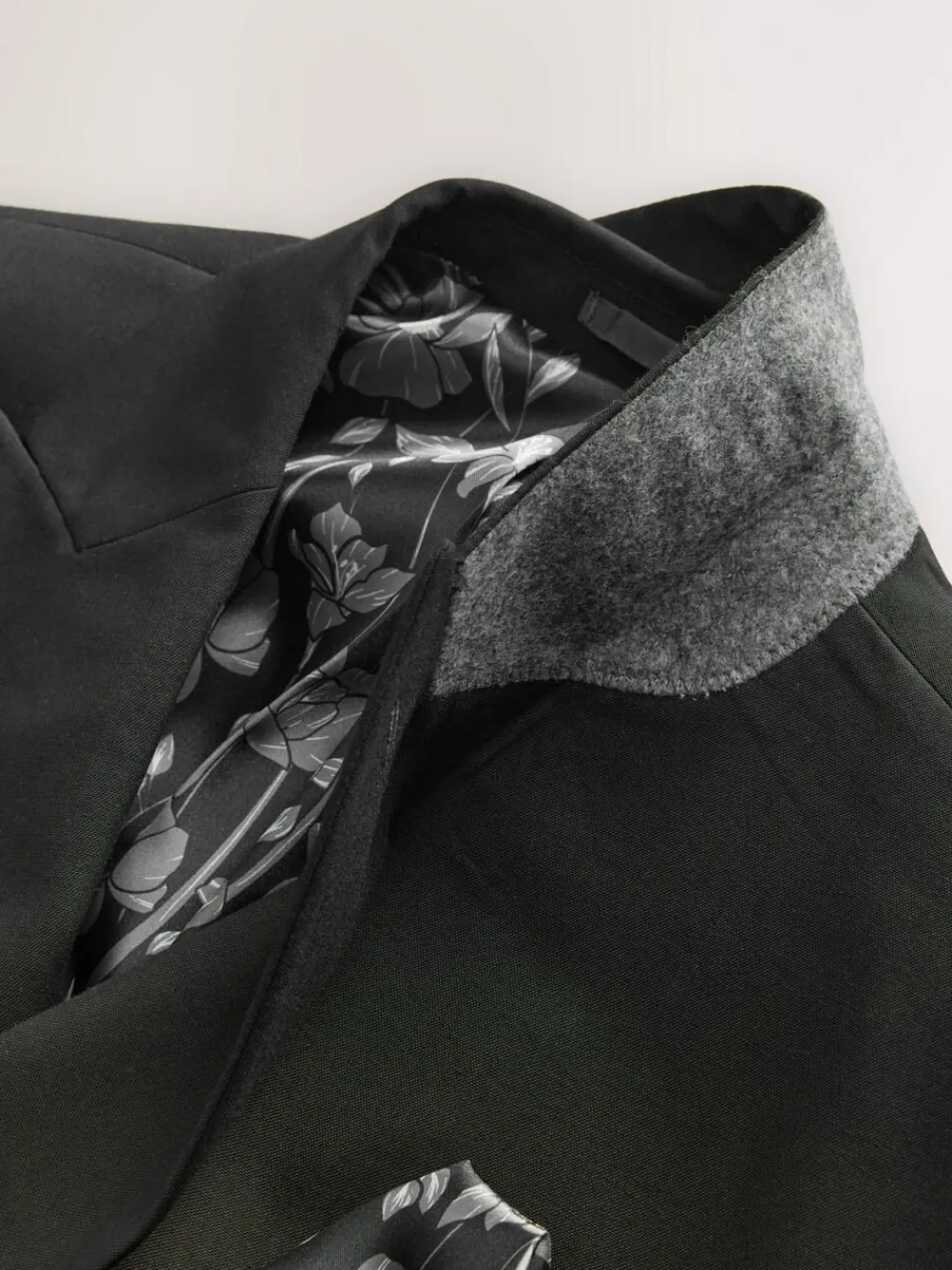 Hot Next Black Double Breasted Tailored Two Button Suit Jacket