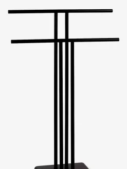 Discount Next Double Freestanding Towel Rail Black