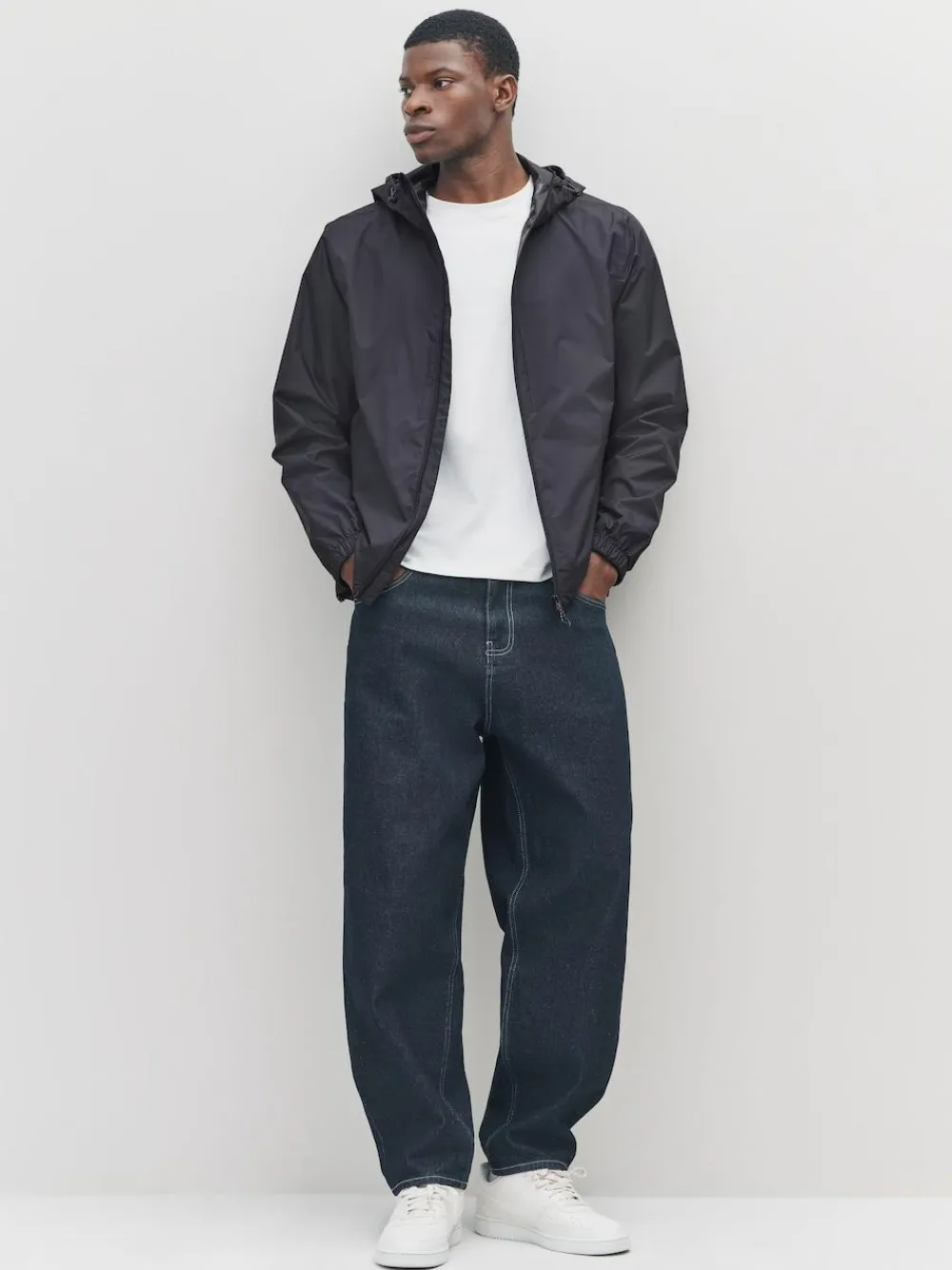 Outlet Next DryTech Lightweight Waterproof Packable Jacket Black