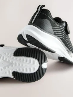 New Next Elastic Lace-Up Trainers Black