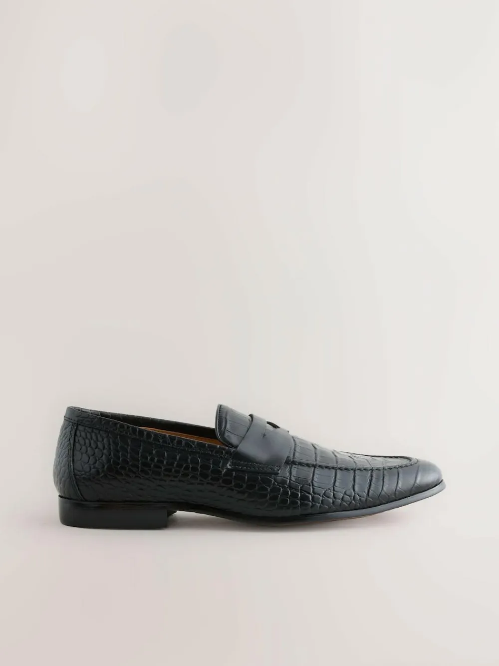 Next Embossed Leather Loafers^ Shoes