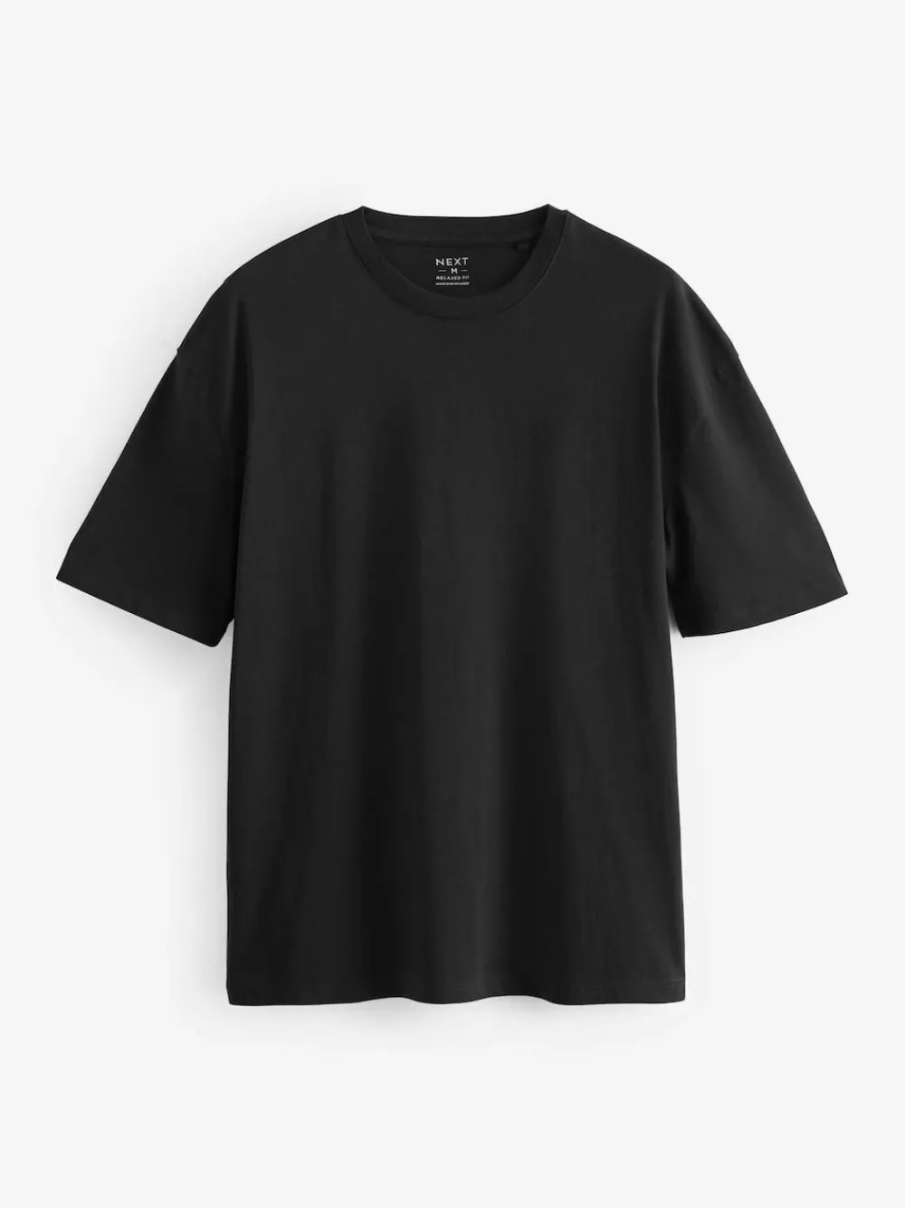 Outlet Next Essential Cotton T-Shirts Relaxed Fit 5 Pack Black